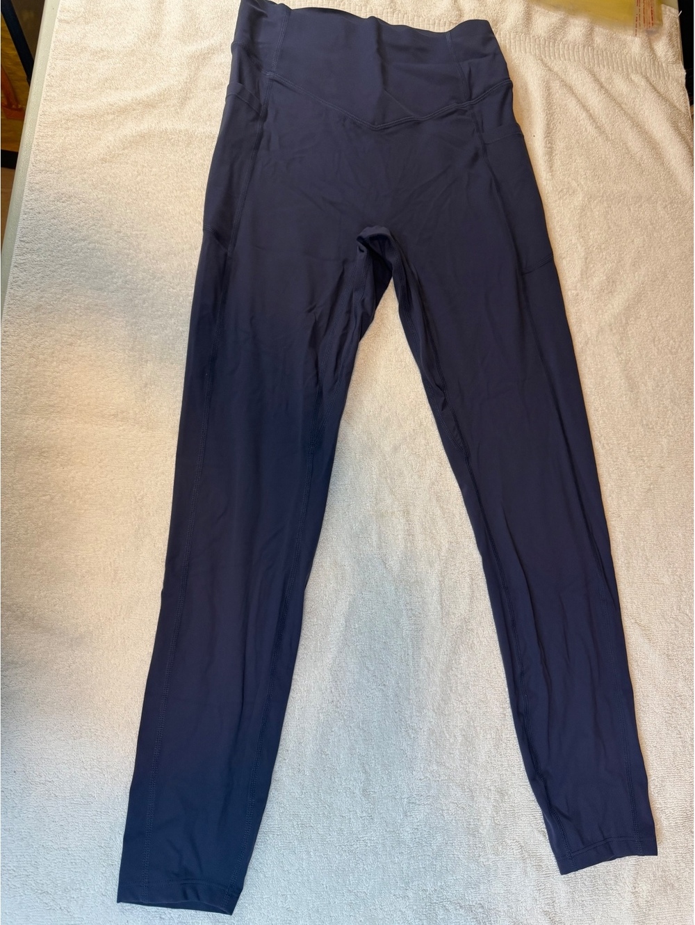 Halara High Waist Ruched Leggings Navy Blue - #1288